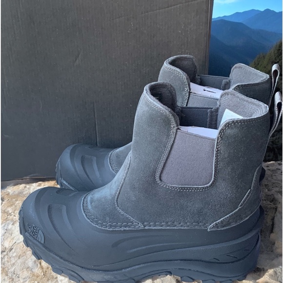 THE NORTH FACE Men’s Chilkat IV Pull-On Gray/Black Waterproof Heat Seeker Boots - Picture 7 of 12